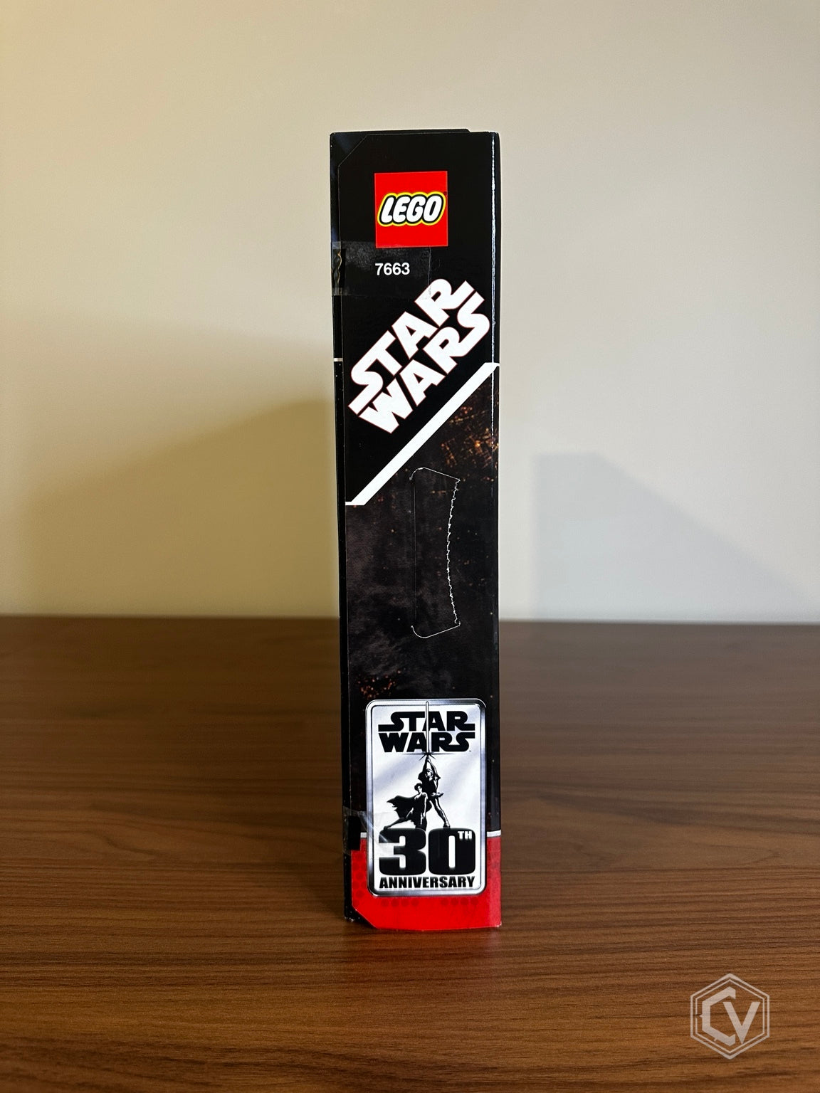 LEGO Star Wars Sith Infiltrator 7663 sealed box side with anniversary logo