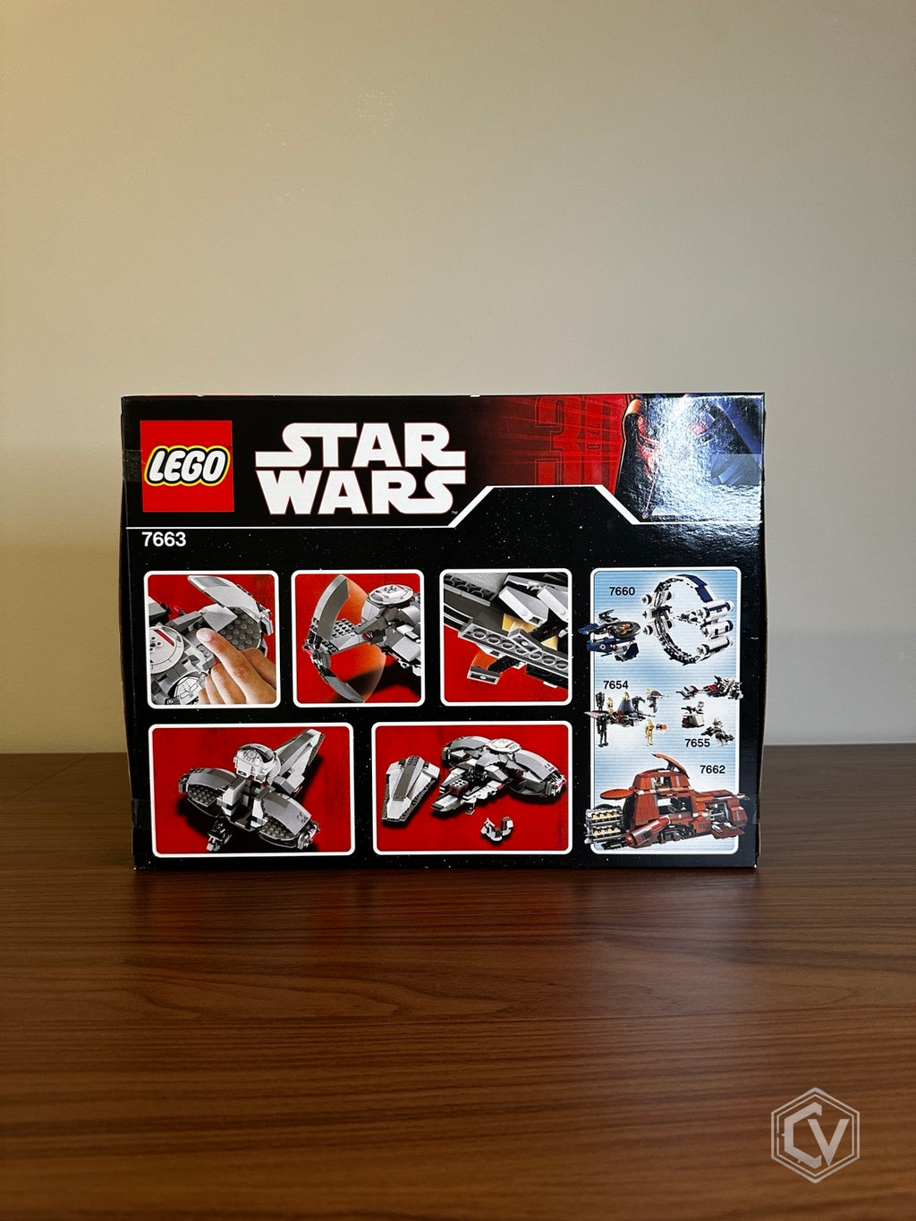 LEGO Star Wars Sith Infiltrator 7663 sealed box back