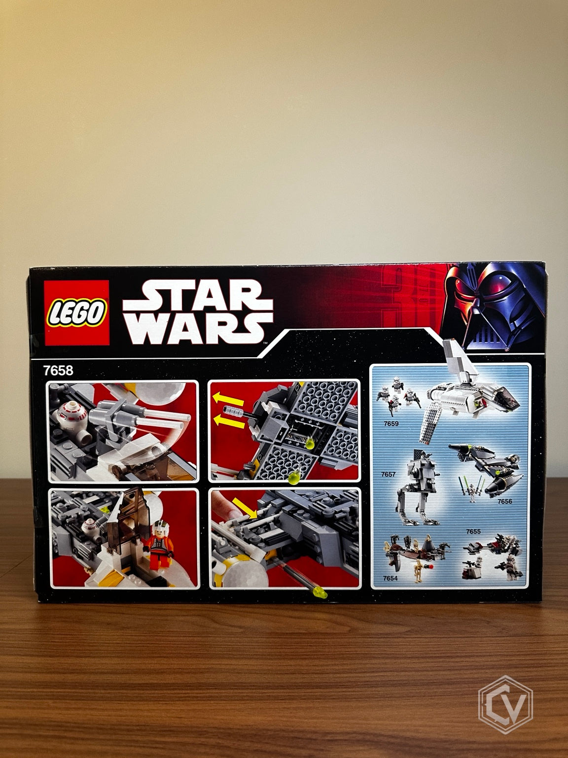 Y-Wing Fighter 7658 sealed box back